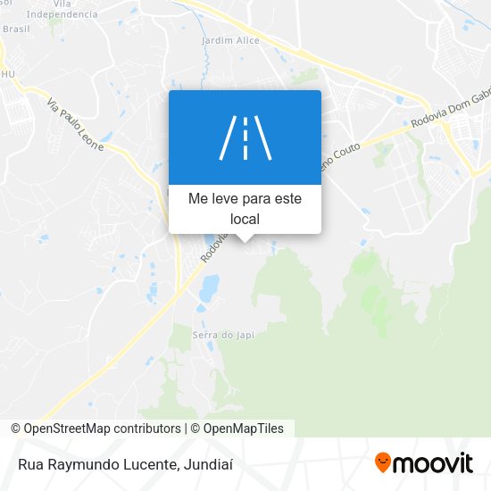 Rua Raymundo Lucente mapa