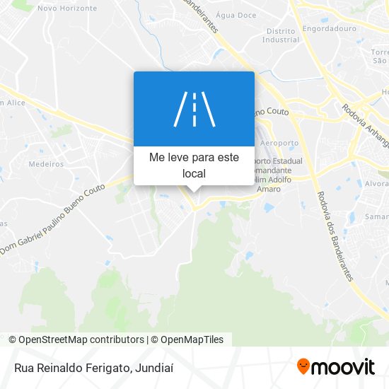 Rua Reinaldo Ferigato mapa