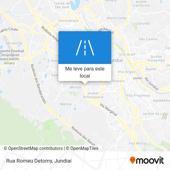 Rua Romeu Detomy mapa