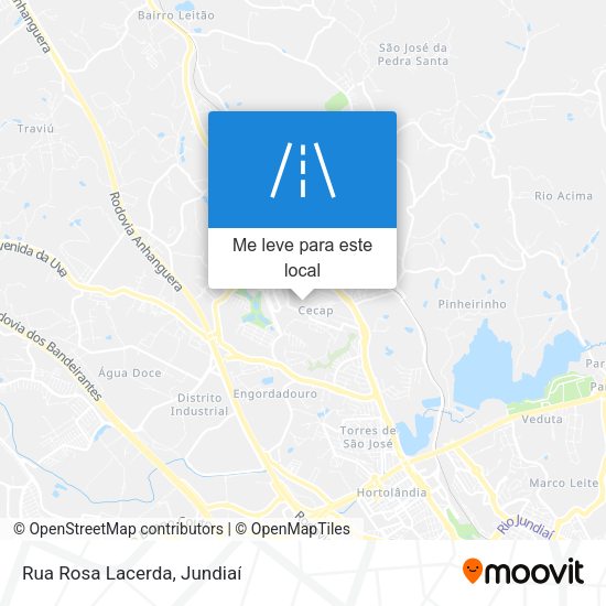 Rua Rosa Lacerda mapa