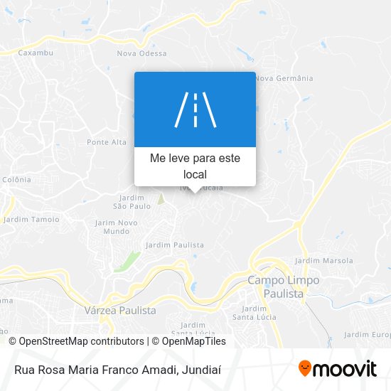 Rua Rosa Maria Franco Amadi mapa