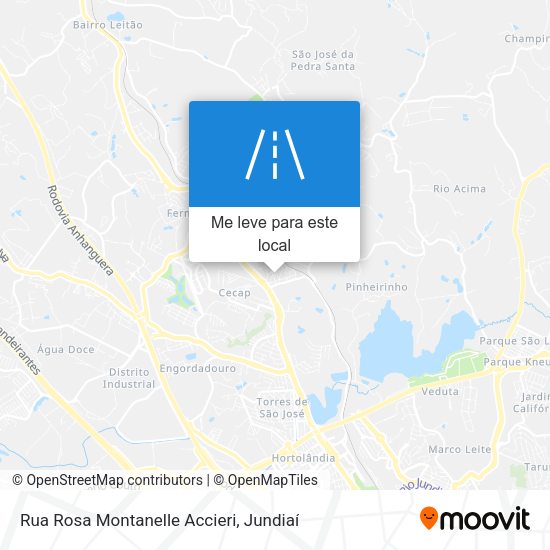 Rua Rosa Montanelle Accieri mapa