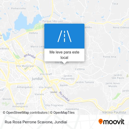 Rua Rosa Perrone Scavone mapa