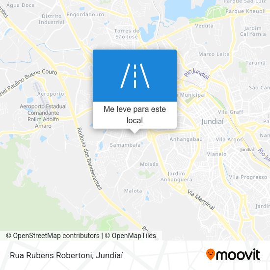 Rua Rubens Robertoni mapa