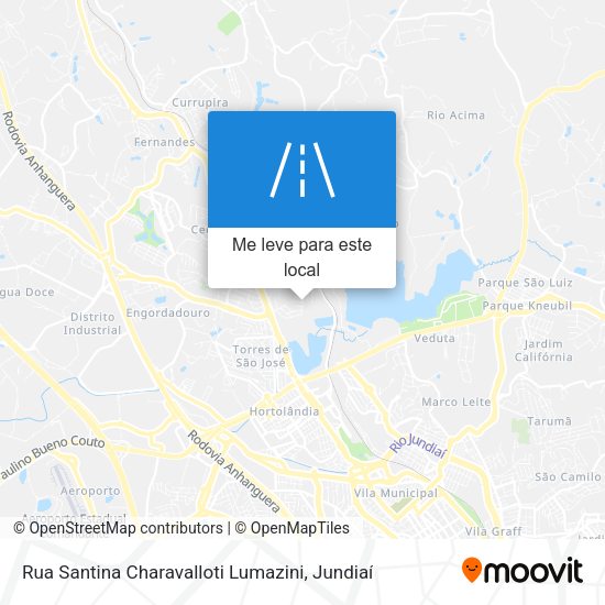Rua Santina Charavalloti Lumazini mapa