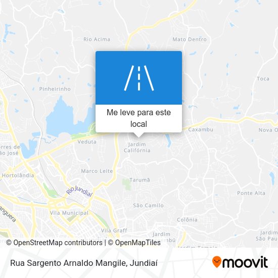 Rua Sargento Arnaldo Mangile mapa