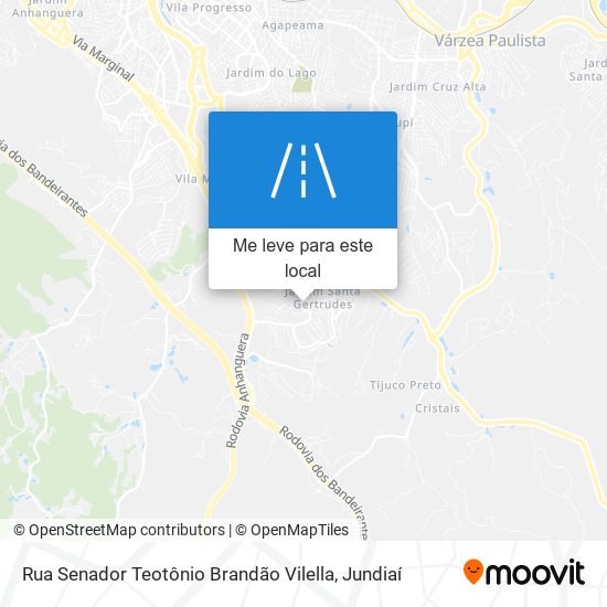 Rua Senador Teotônio Brandão Vilella mapa