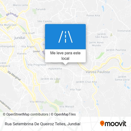 Rua Setembrina De Queiroz Telles mapa