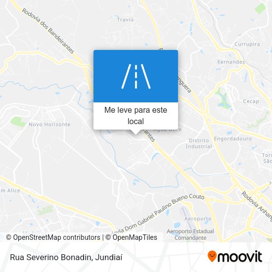 Rua Severino Bonadin mapa