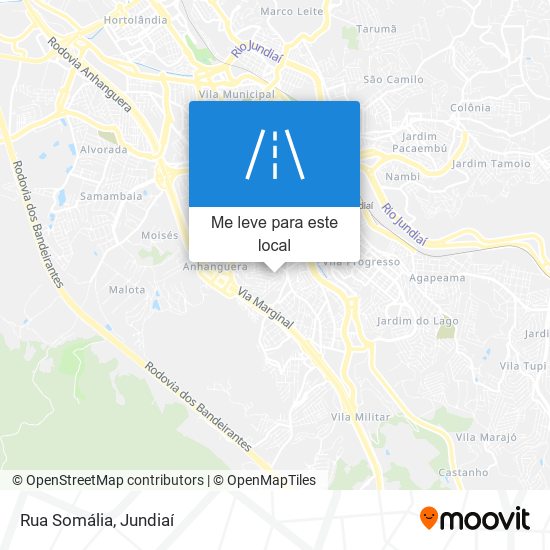 Rua Somália mapa