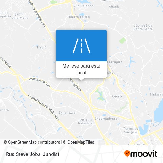 Rua Steve Jobs mapa