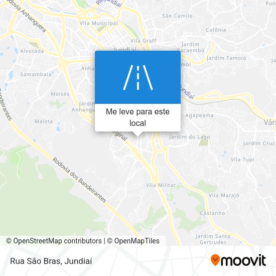 Rua São Bras mapa