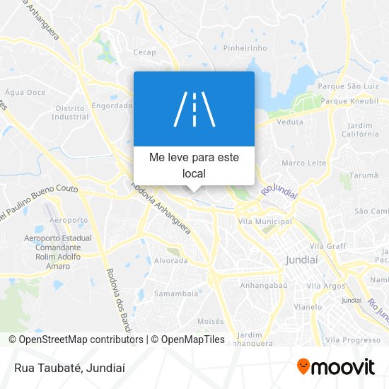 Rua Taubaté mapa