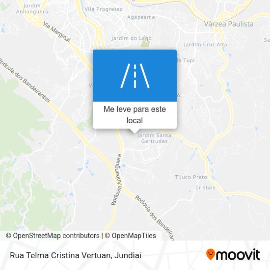 Rua Telma Cristina Vertuan mapa