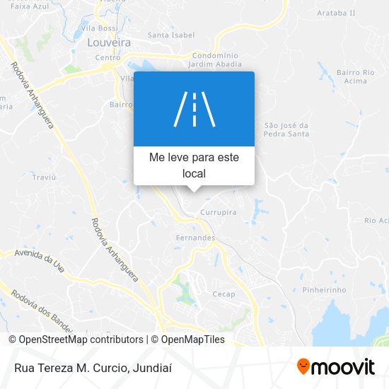 Rua Tereza M. Curcio mapa
