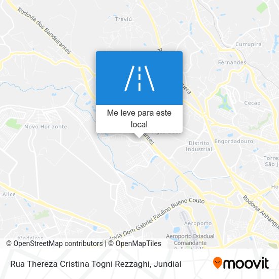 Rua Thereza Cristina Togni Rezzaghi mapa