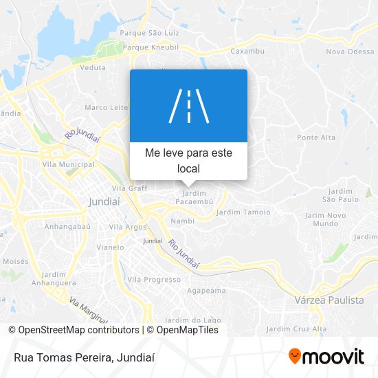 Rua Tomas Pereira mapa