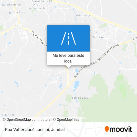 Rua Valter José Luchini mapa