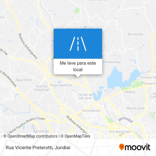 Rua Vicente Preterotti mapa