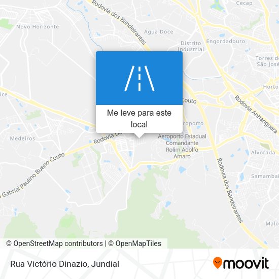 Rua Victório Dinazio mapa