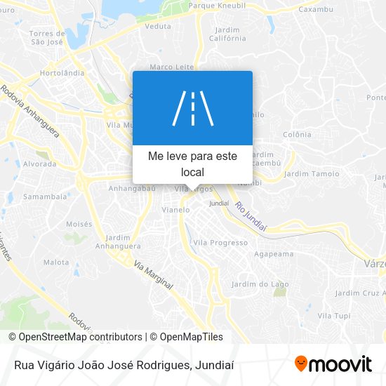 Rua Vigário João José Rodrigues mapa