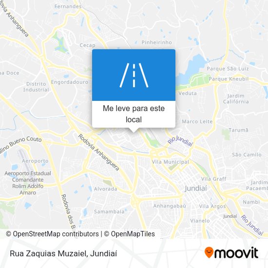 Rua Zaquias Muzaiel mapa