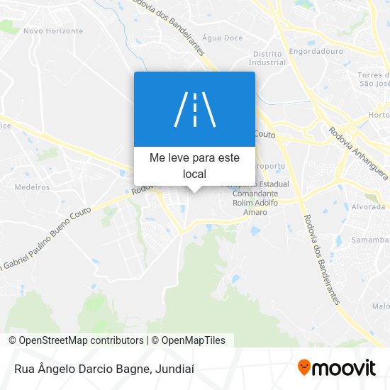 Rua Ângelo Darcio Bagne mapa