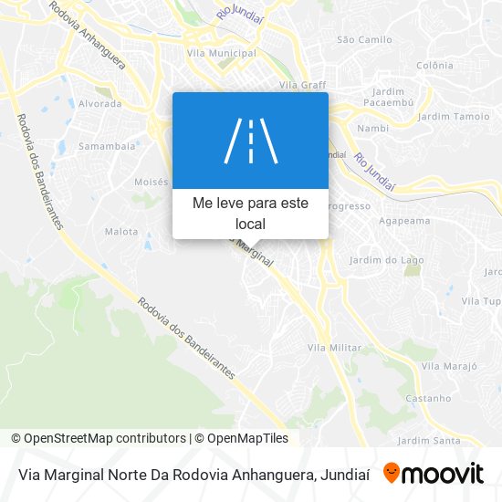 Via Marginal Norte Da Rodovia Anhanguera mapa