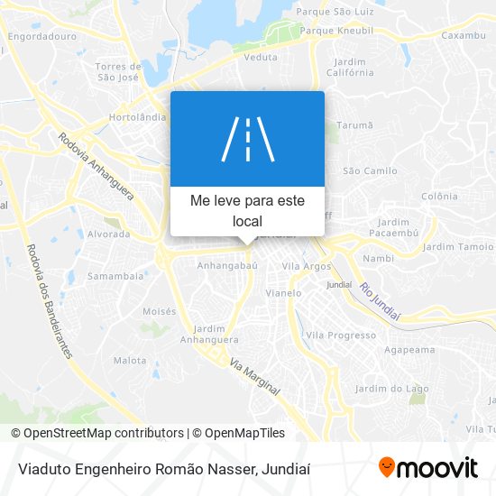 Viaduto Engenheiro Romão Nasser mapa