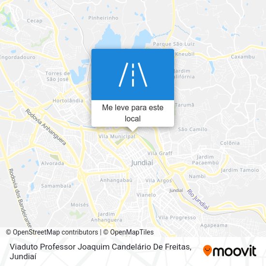 Viaduto Professor Joaquim Candelário De Freitas mapa