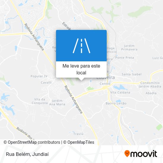 Rua Belém mapa