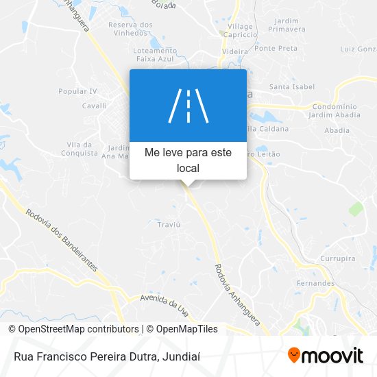 Rua Francisco Pereira Dutra mapa