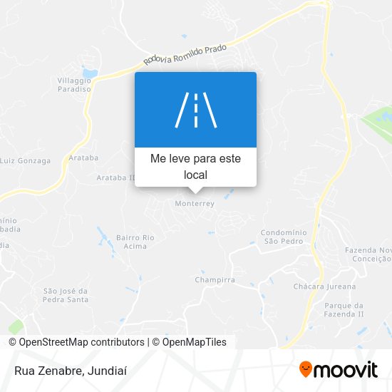 Rua Zenabre mapa