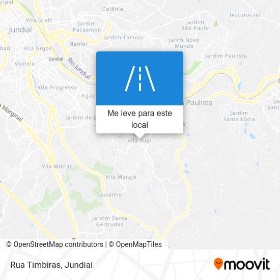 Rua Timbiras mapa