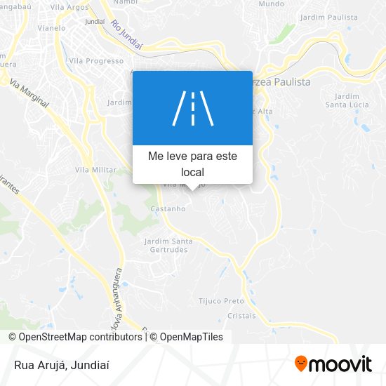 Rua Arujá mapa