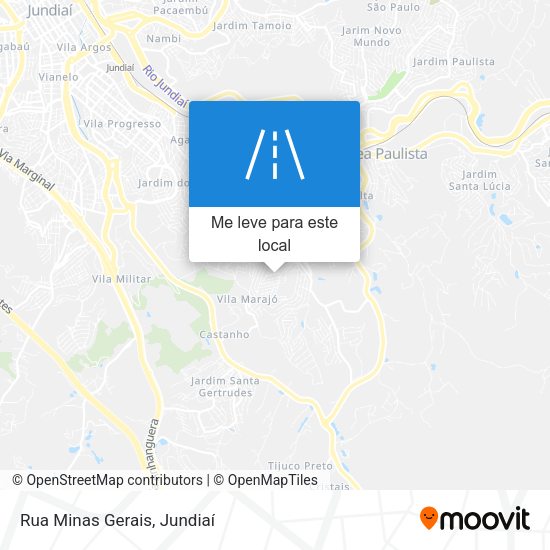 Rua Minas Gerais mapa