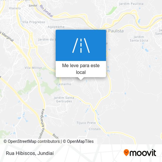 Rua Hibiscos mapa