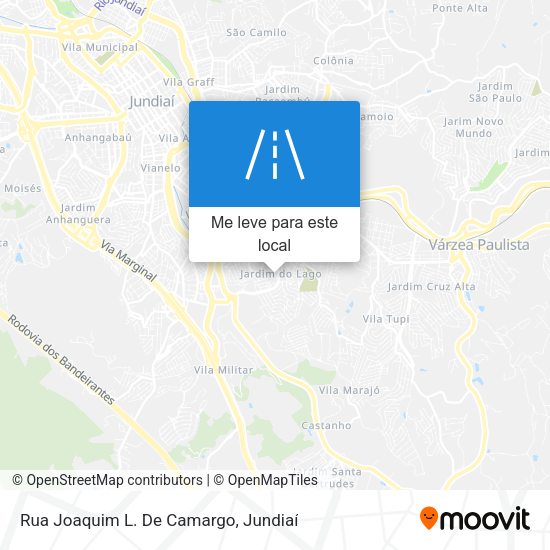 Rua Joaquim L. De Camargo mapa
