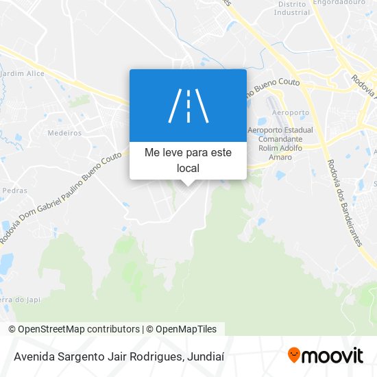 Avenida Sargento Jair Rodrigues mapa
