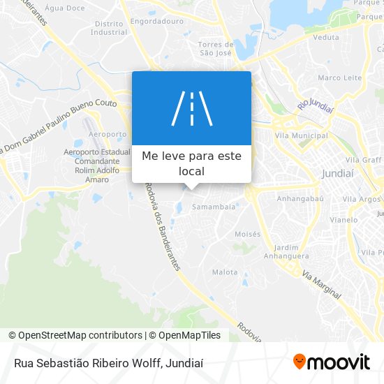 Rua Sebastião Ribeiro Wolff mapa