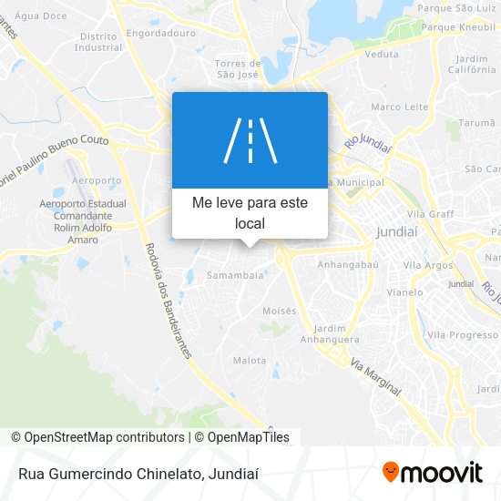 Rua Gumercindo Chinelato mapa