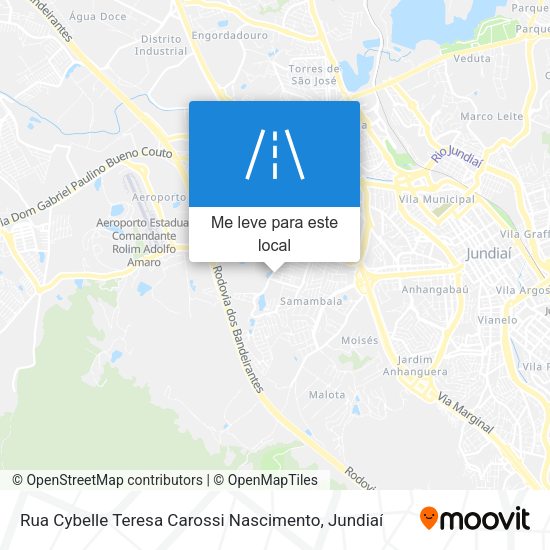 Rua Cybelle Teresa Carossi Nascimento mapa
