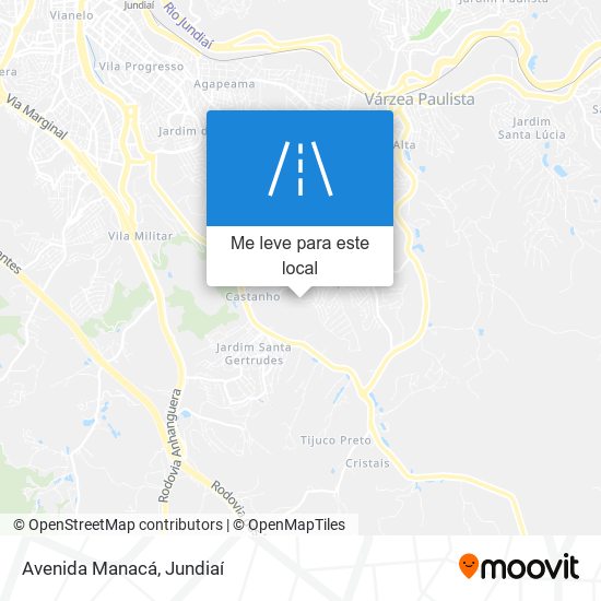 Avenida Manacá mapa