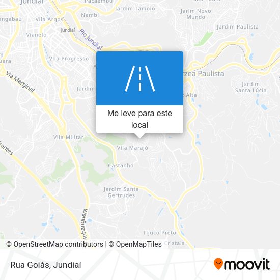 Rua Goiás mapa