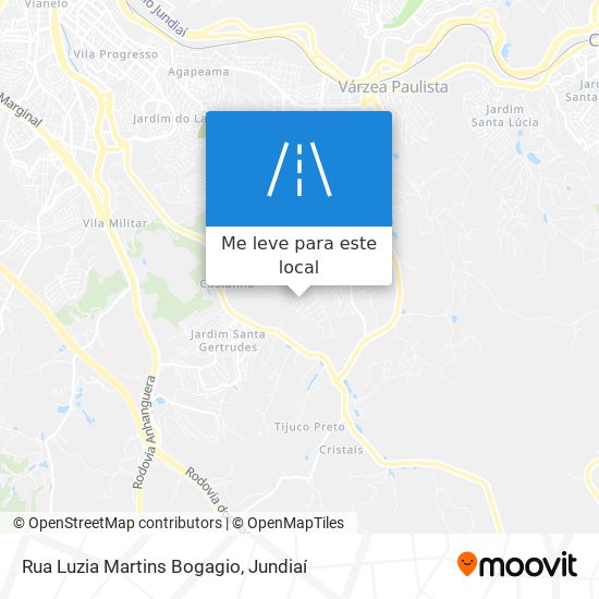 Rua Luzia Martins Bogagio mapa