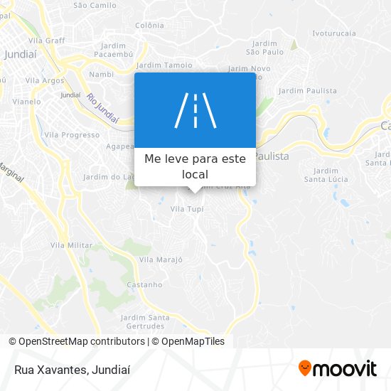 Rua Xavantes mapa