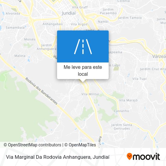 Via Marginal Da Rodovia Anhanguera mapa