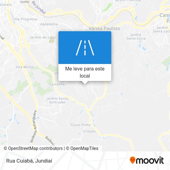 Rua Cuiabá mapa