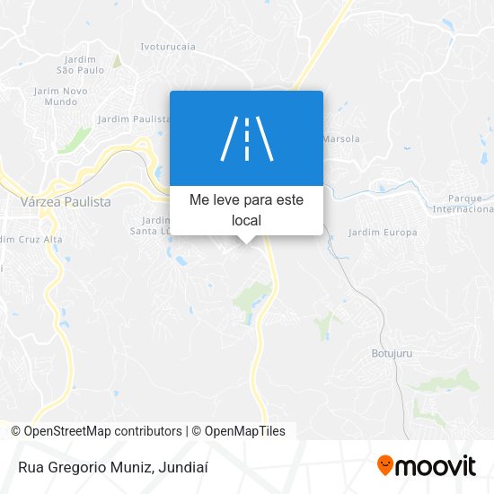Rua Gregorio Muniz mapa