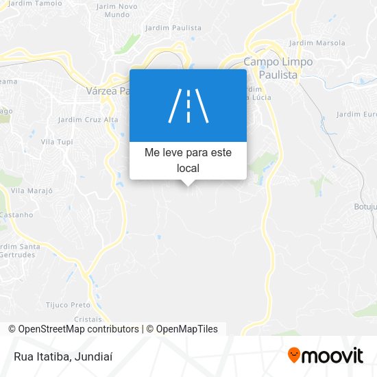 Rua Itatiba mapa